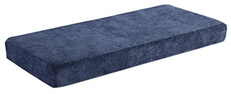 Loveboat Bench Cushion 54x16 Inch Soft Non-Slip Furniture Cushions for Bench Couch Swing Setee with Ties, Navy