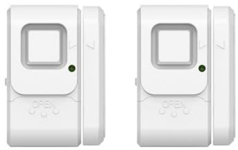 KYF - Lot de 2 x Mini alarme fenêtre/porte (Avec fonction carillon) KYF