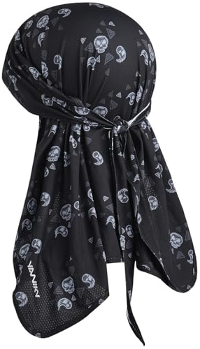 YANIKY Bandana Herren - Atmungsaktiv Kopftuch Sommer Bandana Cap Damen | Face Bandanas Kopf-&Nackenschutz Bandana Cap Multifunktionstuch 3 in 1 Elastisch Halstuch Sport Kopftuch