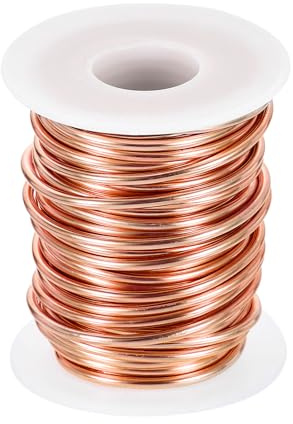 QUARKZMAN 10 Gauge Basteldraht Aluminiumdraht 2,5mm x 10m (D x L) Flexibler Biegsamer Aludraht Metall Schmuckdraht Blumendraht für Schmuckherstellung Modellieren Basteln DIY, Hellbraun