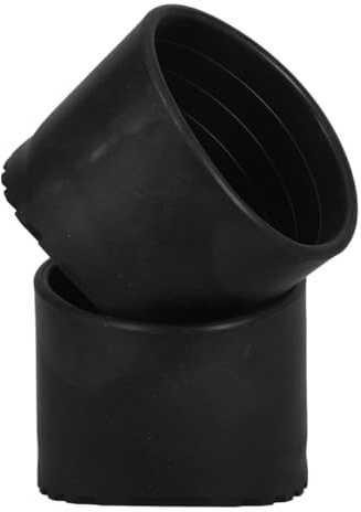 Homoyoyo Lot De 2 Embouts Pour Pied D'Échelle Télescopique Coussinets De Protection Antidérapants En Caoutchouc Ajustement Pour Pieds Ronds Remplacement Facile 64 Mm