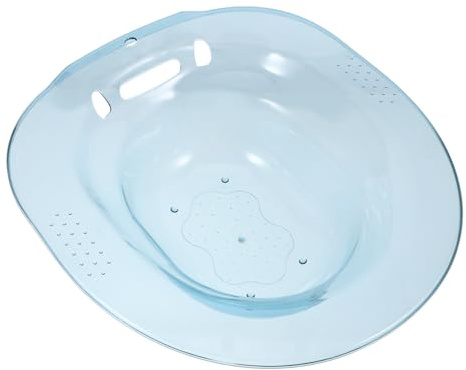 PERSELOSO Sitzbad Basin für Schwangere Ergonomisches Design Pet Material Platzsparend Geeignet für Toilettensitze Linderung bei Beschwerden für Pflege Geburt