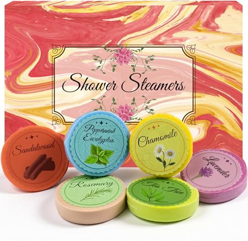 Travel Essentials - Shower Steamers Aromatherapy - Teacher Gifts for Women Men Wife - Birthday Gift for Mom Girls | Self Care Relaxation Essential - Stocking Stuffers for Teen Girls