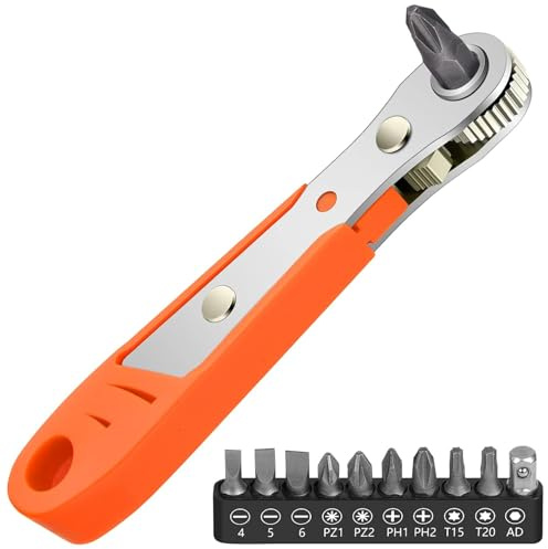 iPobie Mini Destornillador de trinquete,Juego de Mini Trinquetes,De Destornillador De Carraca,Llave de trinquete pequeña de 36 Dientes