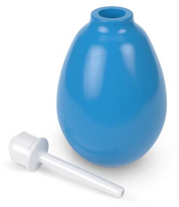 Flents Reusable Rectal Syringe Bulb, 8 oz Enema & Douche Kit, Latex-Free