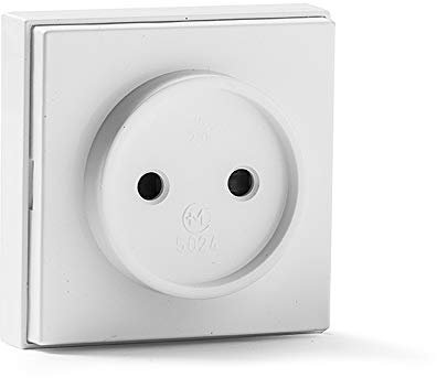 FAMATEL – Presa di corrente senza TT | Superficie | 65 x 65 mm | 16A | 250 V | Facile installazione | Serie 5000 | Bianco |