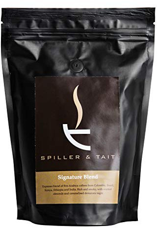 Spiller & Tait Signature Blend - Ground Coffee 500g Bag - Multi Award Winning - Roasted in Small Batches in the UK – Suitable Ground Coffee for Cafetiere, Filter & Aeropress