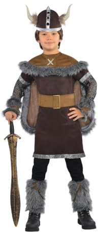 set high (PKT) (999661) Child Boys Viking Warrior Costume (4-6yr)