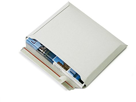 Versandtaschen weiß Vollpappe (Querbefüllung) Karton DIN A4 - flach: 315x240mm / aufgestellt 280x190x50mm (PS.163) (25)