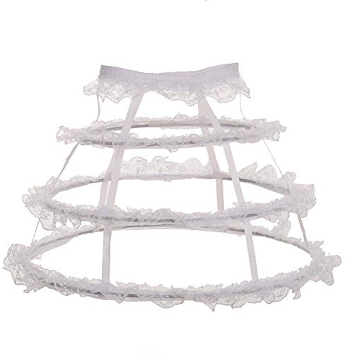 GRACEART Vintage Petticoat Underskirt Nylon Lace Crinoline (02)(Size: One Size)