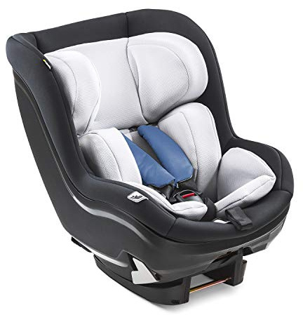hauck i-Size Reboard Kindersitz iPro Kids für Babys ab Geburt bis Köpergröße 105 cm (0 - 18 kg), ECE R129, Gruppe 0, 1, 2, Einstellbare Kopfstütze, Isofix Basis Separat Erhältlich (Denim)