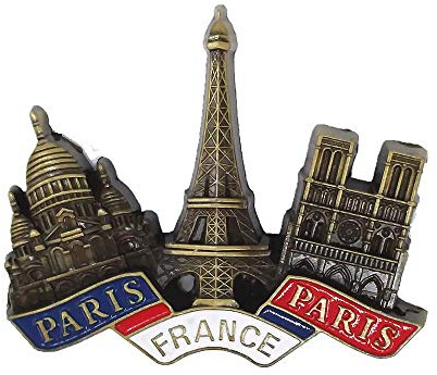 Eiffelturm, Basilika des heiligen Herzens, magnetischer Aufkleber Notre Dame de Paris France Kühlschrankmagnet Touristisches Andenken-Geschenk