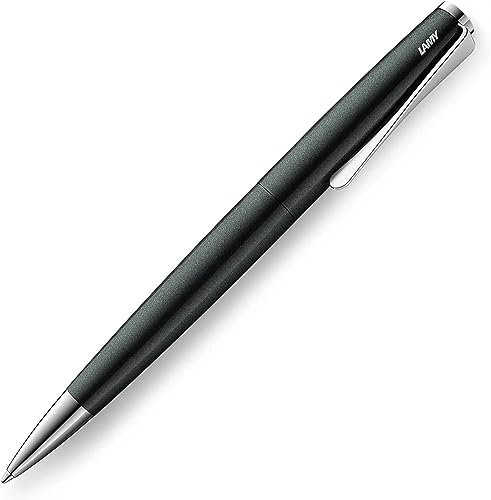 Lamy 1235736 studio Kugelschreiber 269 – Zeitloser Kuli in der Farbe Schwarz-Grün aus rostfreiem Edelstahl und propellerförmigem Clip – Stichbreite M