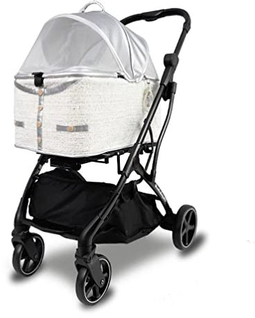 Hundewagen Hundebuggy Faltbarer Haustier-Kinderwagen, Kleine Und Mittlere Katzen Und Hunde Travel Jogging Stroller, Mit Abnehmbarer Haustiertragetasche