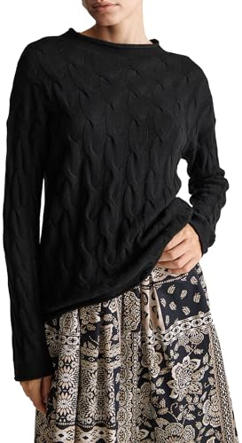 United Colors of Benetton Suéter para Mujer, Negro 700, L