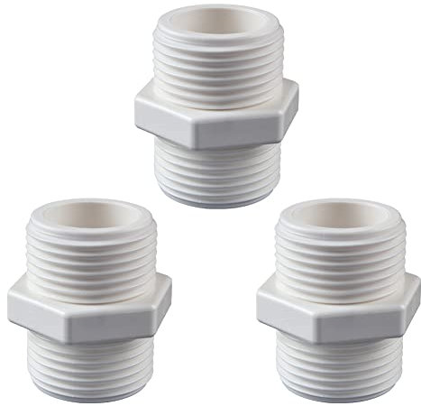 Feegow Washing Machine Dishwasher Water Inlet Fill Hose Connector 1/2 3/4 1 1-1/4 Washer Pipe Tube Connector Accessories Replacement Part-20mm+25mm+32mm
