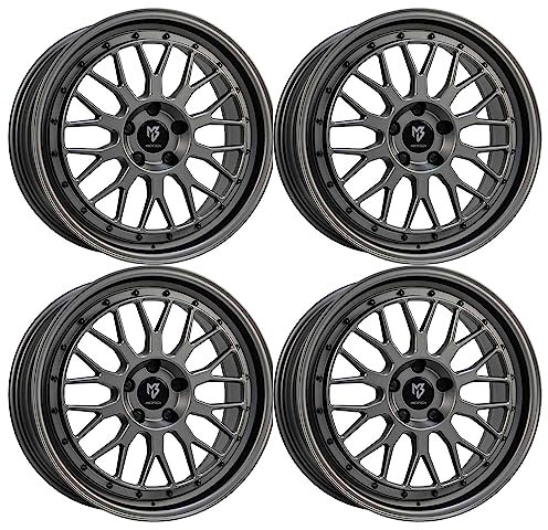 4x MB Design Felgen LV1 7.0Jx17 ET35 4x100 Mattgrau kompatibel mit Dacia Jogger Logan Sandero