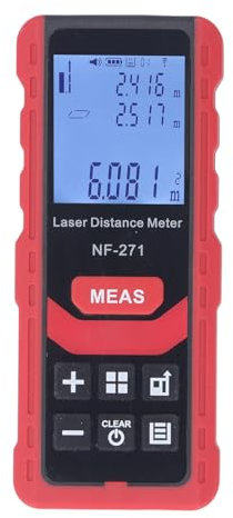 50 M Nivelliergerät, Entfernungsmesser, Multifunktionales Entfernungslineal, Hochpräzises Elektronisches Entfernungsmesswerkzeug für BAU, Gartenarbeit, Konstruktion