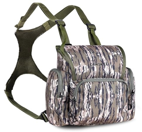 UIIHUNT Fernglas-Brusttasche, leichtes Bino-Geschirr mit Entfernungsmesser-Tasche, langlebige Fernglas-Brusttaschen für die Jagd und mehr, Bino Geschirr hält Entfernungsmesser, Handys usw