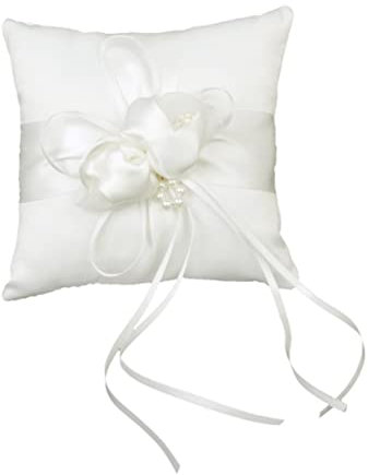 FELTECHELECTR 15x15cm Hochzeitskissen Taschenkissen Mit Satin-imitat Und Band