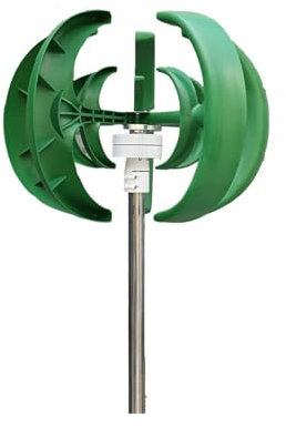 Vertical Wind Turbine 2000W 12V 24V 48V Permanent Magnet Generator with Mppt Controlle for Emergency Power Generation(Green,Without Controller_48V)
