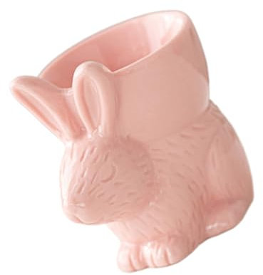Charm Hasen Eierbecher Keramik Eiertablett weich gekochte Eier Halter bringen Spaß zu Ihrer Morgenroutine Haseneier Zubehör