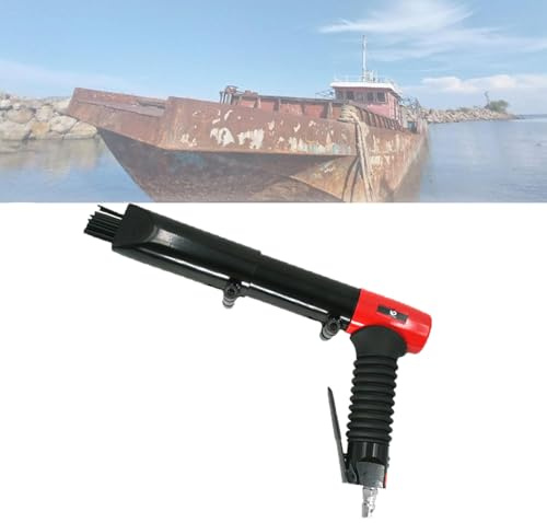 Pistola Manual para Eliminar Óxido con Agujas, Desoxidador Neumático con Agujas, Frecuencia De Impacto De 5000 RPM Y Carrera del Pistón De 35 Mm, Eliminación Eficaz del Óxido, para Escaleras
