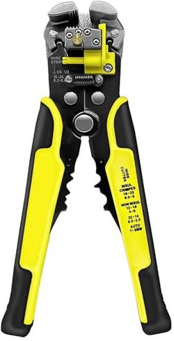 Pinza spelafili automatica for elettricisti, professionale, for cavi e fili, 1 pz.(Yellow)