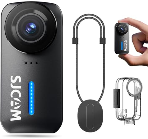 SJCAM C110 Mini Body Camera, 0GB Card, 4K 200min | 30M Waterproof Action Camera with Audio & Video Recording, EIS Stabilisation, 8x Zoom, Pocket Bodycam, WIFI Vlogging Camera, f/2.0 POV Cam, Black