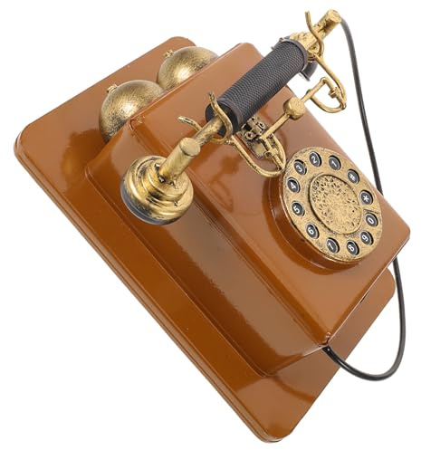 VICASKY Telefono da Parete retrò Vintage Disco Rotante, Ornamento Decorativo per Casa e Bar, Telefono Fisso Antico da Muro per Arredamento Vintage e Scenografie Fotografiche