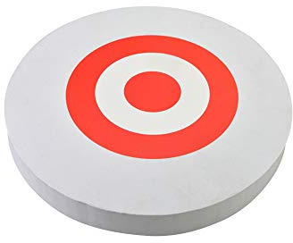 AMEYXGS 9.8 Inch Round 3D EVA Arrow Target Foam Board Round Portable for All Arrow Types Target Board 2pcs (White)