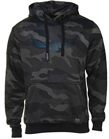 ROCK-IT Apparel sweatshirt med huva för herrar, huvtröja med huva, tröja med fickor, kraftigt och mjukt tyg, [Storlek S-5XL] dark Camouflage 4XL