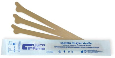 Cura Farma Lot de 100 spatules d'yre en bois stériles pour test de prélèvement et d'endocervical - Original Comment
