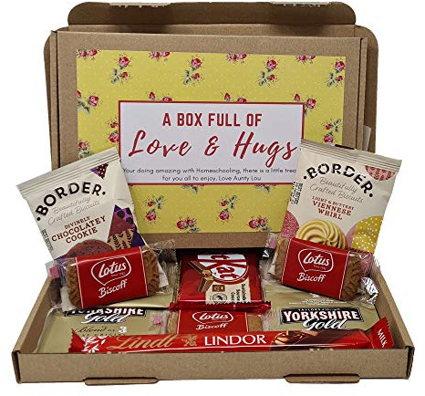 Treasured Forever Tea - Hug in a Box, Letterboxgift, Cheer Up, Pick Me Up, Hampergift, Gift for Friend, Thinking of You, Thank You (Yellow Floral - Tea Box)