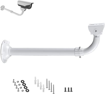 WiTi Solid J-Pole-Halterung, ausziehbarer Montagehalter für Sicherheitsüberwachungskameras, verstellbare Wand- und Deckenhalterung für CCTV-IP-Kameras, Metallmasthalterung mit Pulverbeschichtung