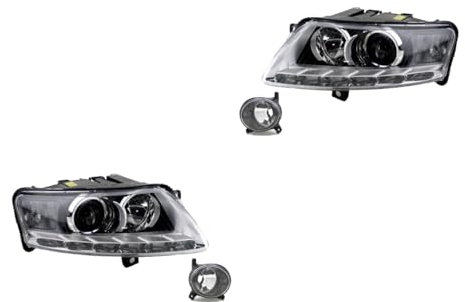 Johns, Scheinwerfer Satz Xenon passend für Audi A6 4F 10/2008-03/11 D3S H7 L& R + Nebel