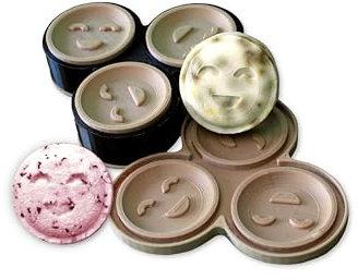 3 in 1 Form für Badekugeln, Seife und Kekse - Smiley - Badebomben - Seife herstellen - Keksausstecher