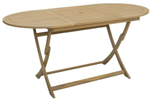 vidaXL Folding Garden Table 160x85x75 cm Solid Wood Acacia