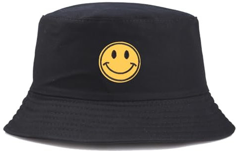 Donboly Fischerhut modischer Sommerhut, faltbar, Outdoor-Anglerhut, Unisex (DE/NL/SE/PL, Numerisch, 58, Schwarz)