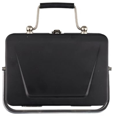 Barbecue portatile per barbecue a carbonella da tavolo per esterni, griglia compatta per campeggio, picnic, viaggi in , cortile e fornello leggero per esterni