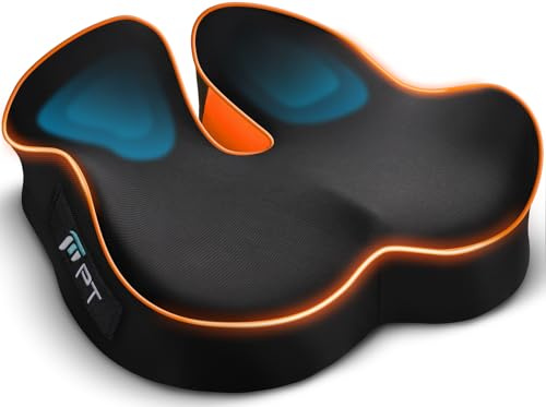 POOTACK Cojin Silla Oficina, Cojín de Espuma de Memoria, Cojín Ergonómico Silla Soporte en Forma de U para Cojin Silla Oficina, Cojin Asiento Coche, Silla de Ruedas y Silla de Juegos