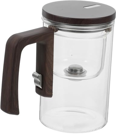 MUCKLILY Glass Teapot with Removable Infuser Kettle for Blooming Loose Leaf Tea Versatile Glass Tea Maker for Home Office