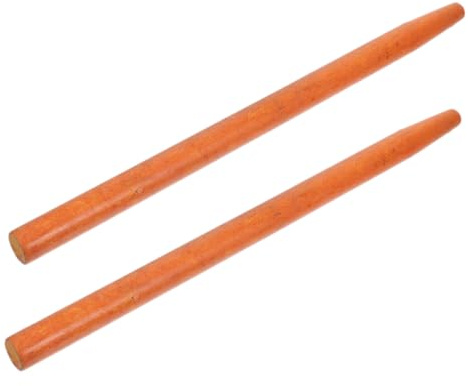Kisangel 2pcs Hardwood Wood Handle Replacement for Hoe and Rake 50cm Red Sandalwood Handles for Gardening Tools Sturdy Outdoor Garden Tool for Spade and Shovel