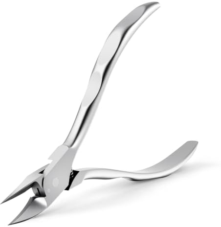 Beugo Taglia Cuticole Professionale, Unghie dei Piedi in Acciaio Inox Tagliaunghie, Maniglia Ondulata, Tronchese per Unghie dei Piedi Incarnite per Unghie Incarnite e Spesse