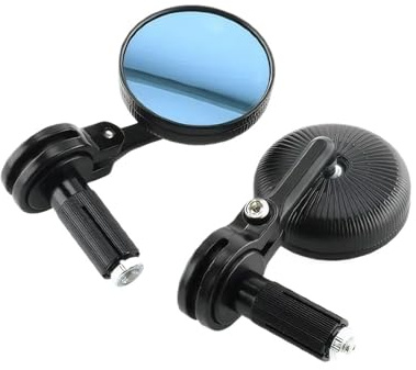1 Paio Di Specchietti Retrovisori Laterali Da 7/8 Per Manubrio Di Motocicletta, Per Estremità Del Manubrio Di Motocicletta, Per Motocicletta Specchi retrovisori manubrios