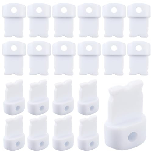 SUNNYCLUE 1 Box 50pcs Cellphone Dust Plug Anti Dust Phone Plug White Pvc Plastic Device Antidust Charging Port Dustproof Covers Protections Plugs for Mobile Phone Laptops Women Adults Accessories