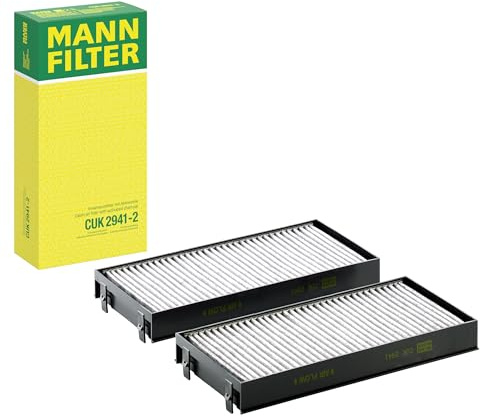 MANN-FILTER CUK 2941-2 Innenraumfilter/Kabinenluftfilter - Pollenfilter mit Aktivkohle - (2er Set) für Pkw + Transporter