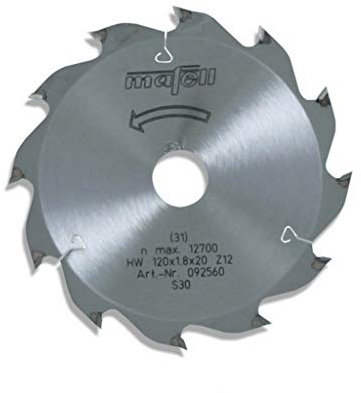 Mafell Sägeblatt-HM, 120 x 1,2/1,8 x 20 mm, Z 12, WZ