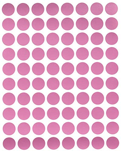 Sticker Pink 13 mm runde Aufkleber - Größe 1,3 cm Klebepunkte 1200 Vorteilspack von Royal Green