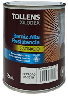 BARNIZ ALTA RESISTENCIA AL AGUA SATINADO INCOLORO 750ML